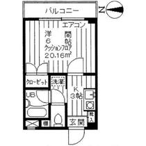 東京都世田谷区桜３丁目（賃貸マンション1K・2階・20.16㎡） その1