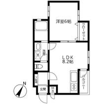 東京都世田谷区中町２丁目（賃貸マンション1LDK・1階・33.62㎡） その1