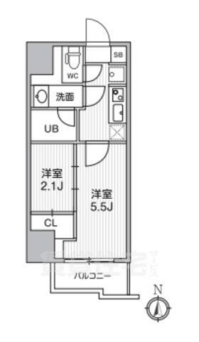 ＳＹＦＯＲＭＥ亀戸｜東京都江東区亀戸６丁目(賃貸マンション2K・4階・25.40㎡)の写真 その2