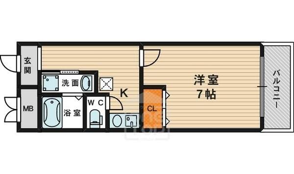 ＩＦ都島 702｜大阪府大阪市都島区内代町１丁目(賃貸マンション1K・7階・23.02㎡)の写真 その2