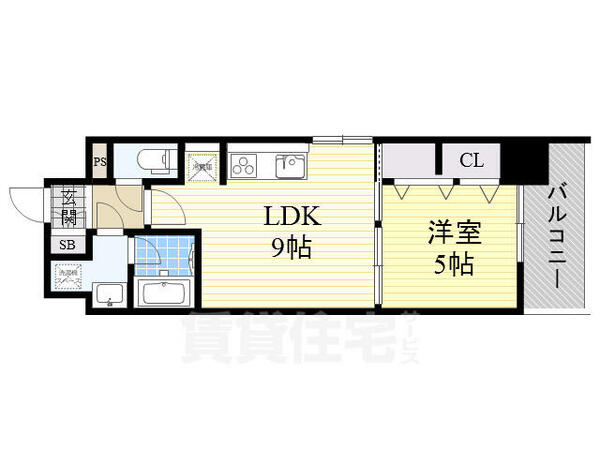 大阪府大阪市福島区福島３丁目(賃貸マンション1LDK・7階・35.00㎡)の写真 その2