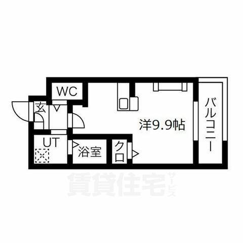 Ａｌｍｏ　Ｃａｓａ三国ケ丘｜大阪府堺市堺区向陵東町２丁(賃貸マンション1R・4階・25.96㎡)の写真 その2