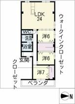 レジデンス王子  ｜ 岐阜県岐阜市県町２丁目（賃貸マンション3LDK・2階・104.93㎡） その2