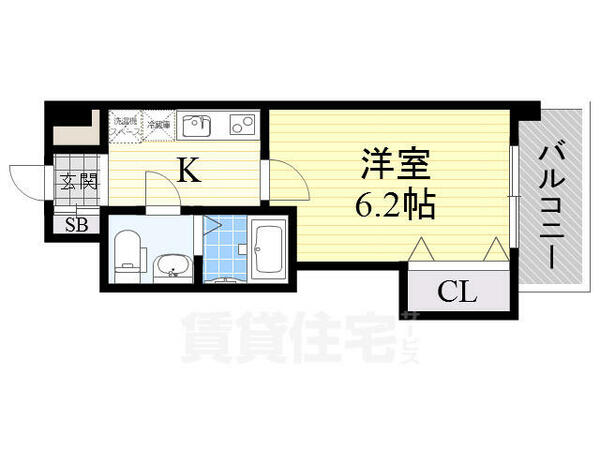 ラグゼ東三国２｜大阪府大阪市淀川区東三国５丁目(賃貸マンション1K・4階・22.20㎡)の写真 その2