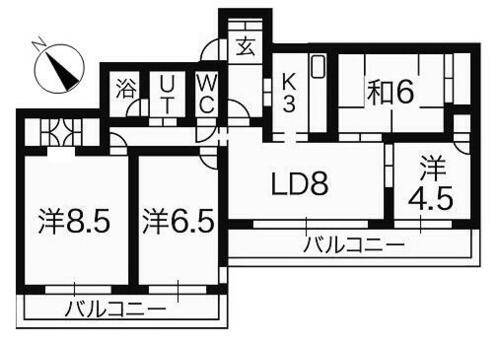 同じ建物の物件間取り写真 - ID:214050784578