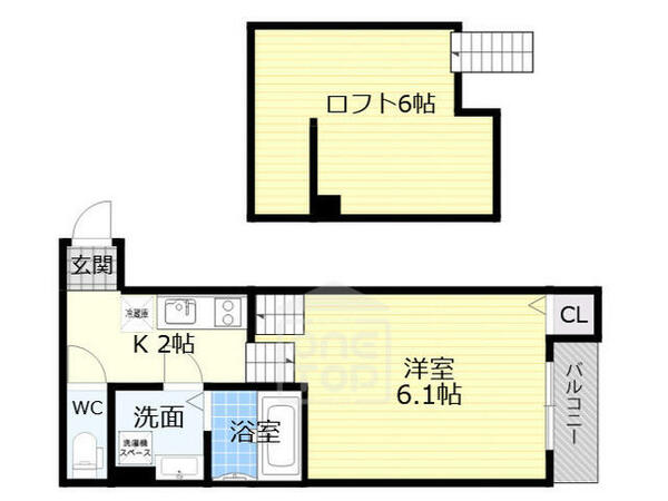 大阪府大阪市城東区放出西３丁目(賃貸アパート1K・1階・21.09㎡)の写真 その2