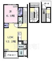 愛知県名古屋市港区惟信町２丁目（賃貸アパート1LDK・3階・41.23㎡） その2