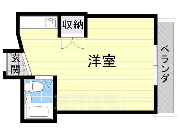 大阪府豊中市岡町北１丁目(賃貸マンション1R・3階・16.00㎡)の写真 その2