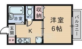 ゆかりハイツＢ棟  ｜ 大阪府豊中市螢池南町２丁目（賃貸アパート1K・2階・22.19㎡） その2