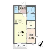 グリシーナ・ピソⅡ 00105 ｜ 埼玉県春日部市中央３丁目（賃貸アパート1LDK・1階・34.02㎡） その2