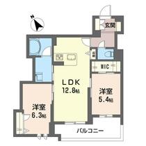 フォンテーヌ　ツルセ 00305 ｜ 埼玉県富士見市鶴瀬東１丁目（賃貸マンション2LDK・3階・58.55㎡） その2