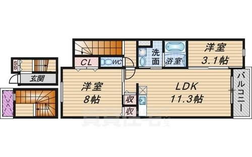 同じ建物の物件間取り写真 - ID:227082447528