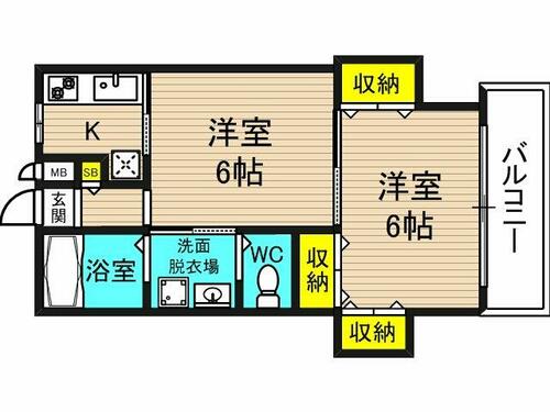 同じ建物の物件間取り写真 - ID:227077568740