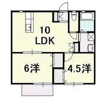 ｍ 201 ｜ 高知県高知市石立町（賃貸アパート2LDK・2階・45.00㎡） その2