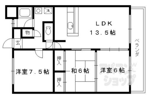 同じ建物の物件間取り写真 - ID:226064460001