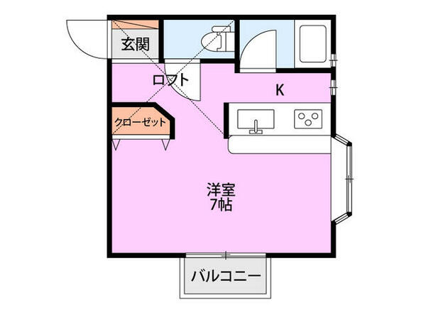 グレーシェル美幸町 101｜新潟県新潟市秋葉区美幸町２丁目(賃貸アパート1R・1階・21.51㎡)の写真 その2