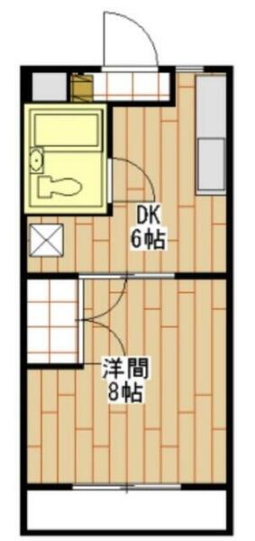 静岡県浜松市浜名区横須賀(賃貸マンション1DK・2階・25.92㎡)の写真 その2
