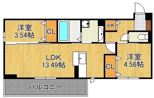 同じ建物の物件間取り写真 - ID:240026996245