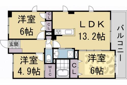 同じ建物の物件間取り写真 - ID:226065364760