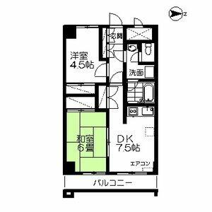 ロイヤルヒルズ柳生Ⅱ 402｜宮城県仙台市太白区柳生３丁目(賃貸マンション2DK・4階・44.52㎡)の写真 その2