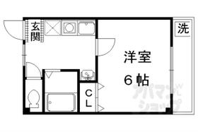 上嶋マンション 302 ｜ 京都府京都市北区紫野南花ノ坊町（賃貸マンション1K・3階・18.00㎡） その2