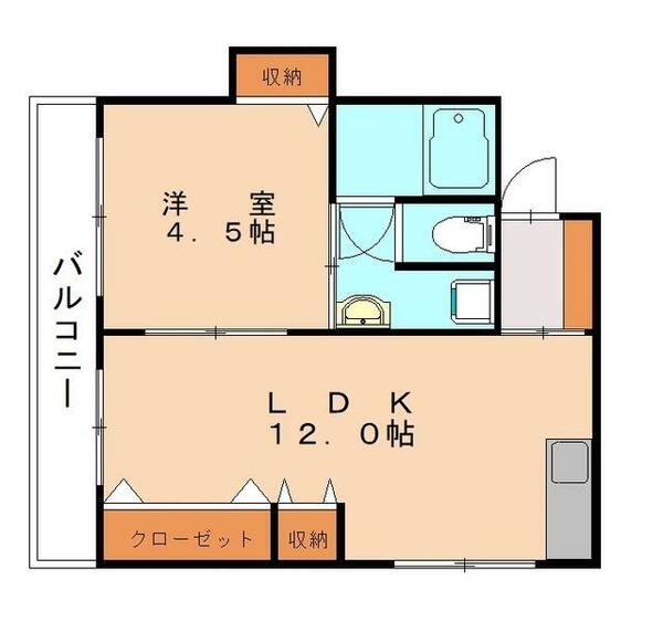 小林ビル｜福岡県北九州市小倉北区古船場町(賃貸マンション1LDK・5階・40.50㎡)の写真 その2