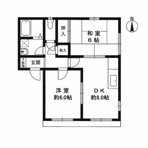 ジョンメゾン香枦園の間取り