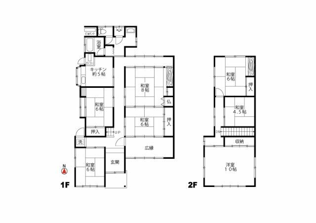 富山県滑川市の一戸建て | 480万円 | 7K | 377.49m² | Akiyama house finder
