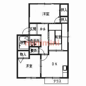 メゾン・クレール｜大阪府高槻市西五百住町(賃貸アパート3DK・1階・55.75㎡)の写真 その2