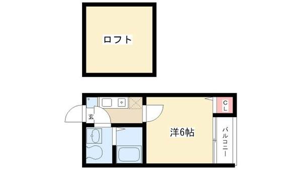 サンシティ 203｜愛知県名古屋市北区杉村１丁目(賃貸アパート1K・2階・19.46㎡)の写真 その2