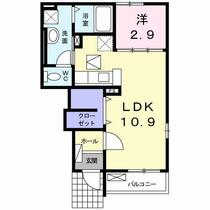 レコルテフレイズ 102 ｜ 愛知県江南市村久野町上原（賃貸アパート1LDK・1階・36.24㎡） その2