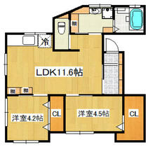 コスモビル 201 ｜ 大阪府泉南郡熊取町大久保南１丁目（賃貸アパート2LDK・2階・50.08㎡） その2