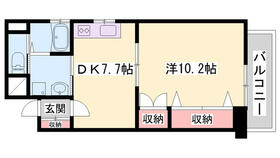 リッチ・キャッスルＩ 801 ｜ 兵庫県姫路市久保町（賃貸マンション1K・8階・41.32㎡） その2