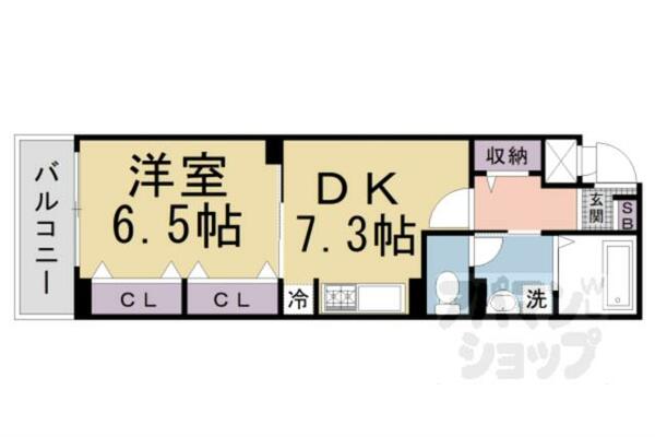 京都府京都市伏見区横大路天王後(賃貸アパート1DK・3階・37.77㎡)の写真 その2