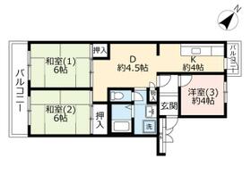 ＵＲエルハイツ末広 0000308 ｜ 埼玉県川口市末広３丁目（賃貸マンション3DK・3階・60.22㎡） その2