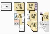 京都市山科区音羽八ノ坪 4階建 築35年のイメージ