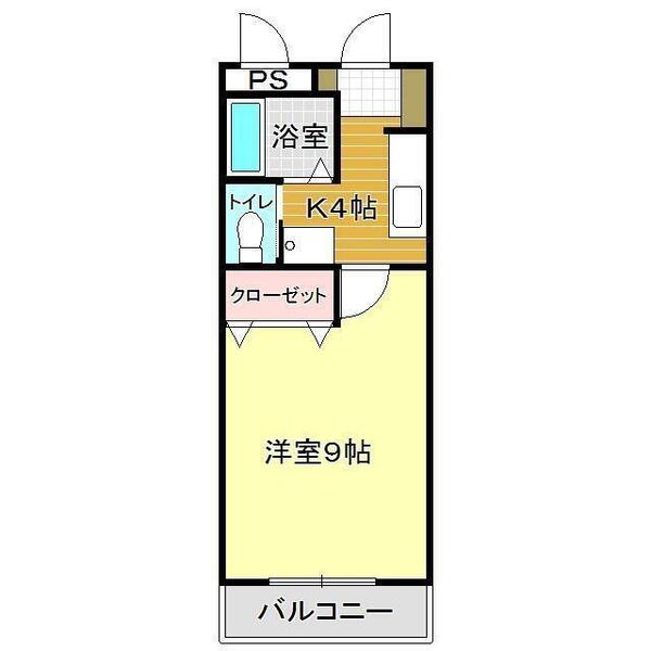 レジデンス貴船 207｜山口県下関市貴船町４丁目(賃貸アパート1K・2階・25.74㎡)の写真 その2