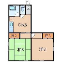 やまびこハイムＡ 1F-7 ｜ 福島県福島市五月町（賃貸アパート2DK・1階・49.50㎡） その2