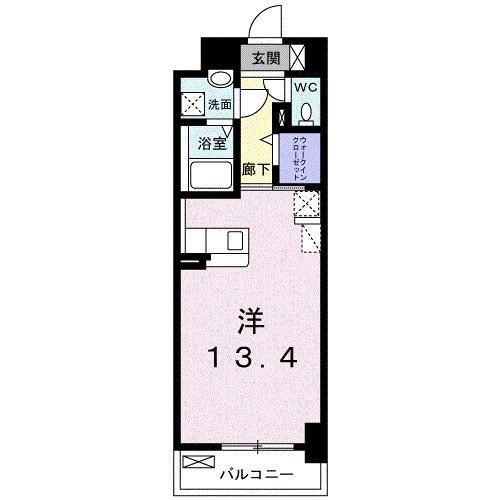 Ｇｒａｎｄ　Ｈｉｌｌｓ 302｜佐賀県佐賀市大財４丁目(賃貸マンション1R・3階・34.79㎡)の写真 その2