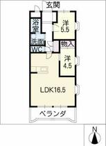 サンパーク庄内通  ｜ 愛知県名古屋市西区天塚町２丁目（賃貸マンション2LDK・1階・63.18㎡） その2