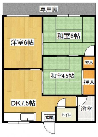 エステートＡＯＩ 101｜大阪府泉佐野市葵町２丁目(賃貸アパート3DK・1階・46.37㎡)の写真 その2