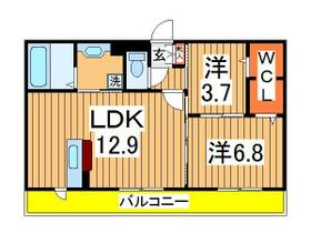 エスポワールＤ  ｜ 千葉県柏市大島田（賃貸アパート2LDK・1階・55.03㎡） その2