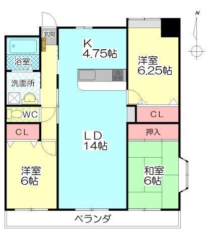 同じ建物の物件間取り写真 - ID:244003990179