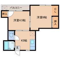 緒方ビル 302 ｜ 大分県大分市中春日町（賃貸アパート2K・3階・36.00㎡） その2