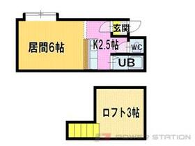 ＡＭＳスイート３５Ｂ  ｜ 北海道江別市文京台東町（賃貸アパート1R・3階・23.10㎡） その2