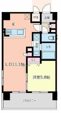 東ビル 1001｜千葉県千葉市中央区市場町(賃貸マンション1LDK・10階・44.20㎡)の写真 その2