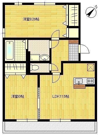 同じ建物の物件間取り写真 - ID:241004838709