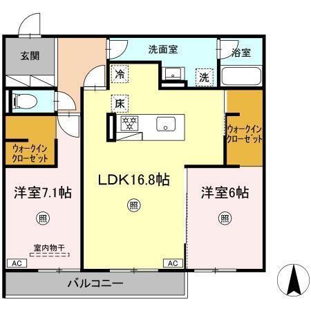 同じ建物の物件間取り写真 - ID:241004850229