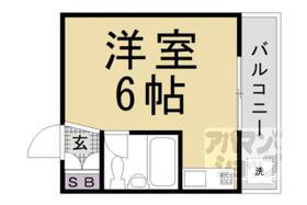 カーサデルソーレ２１ 4-C ｜ 京都府長岡京市長岡２丁目（賃貸マンション1R・3階・14.18㎡） その2