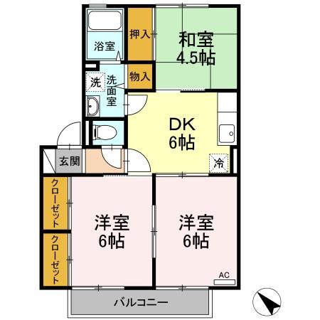 同じ建物の物件間取り写真 - ID:210002397381